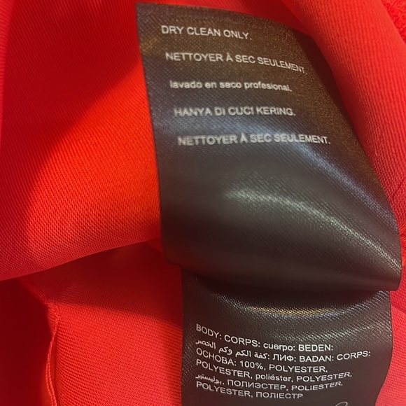 Bebe Red Dress Shorts, Side Slits, Size Medium - Picture 8 of 10